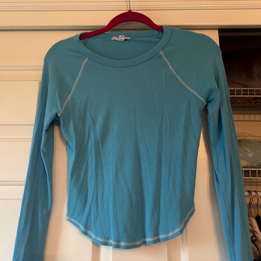 COPY - COPY - COPY - COPY - COPY - Blue Long Sleeve Women's Top